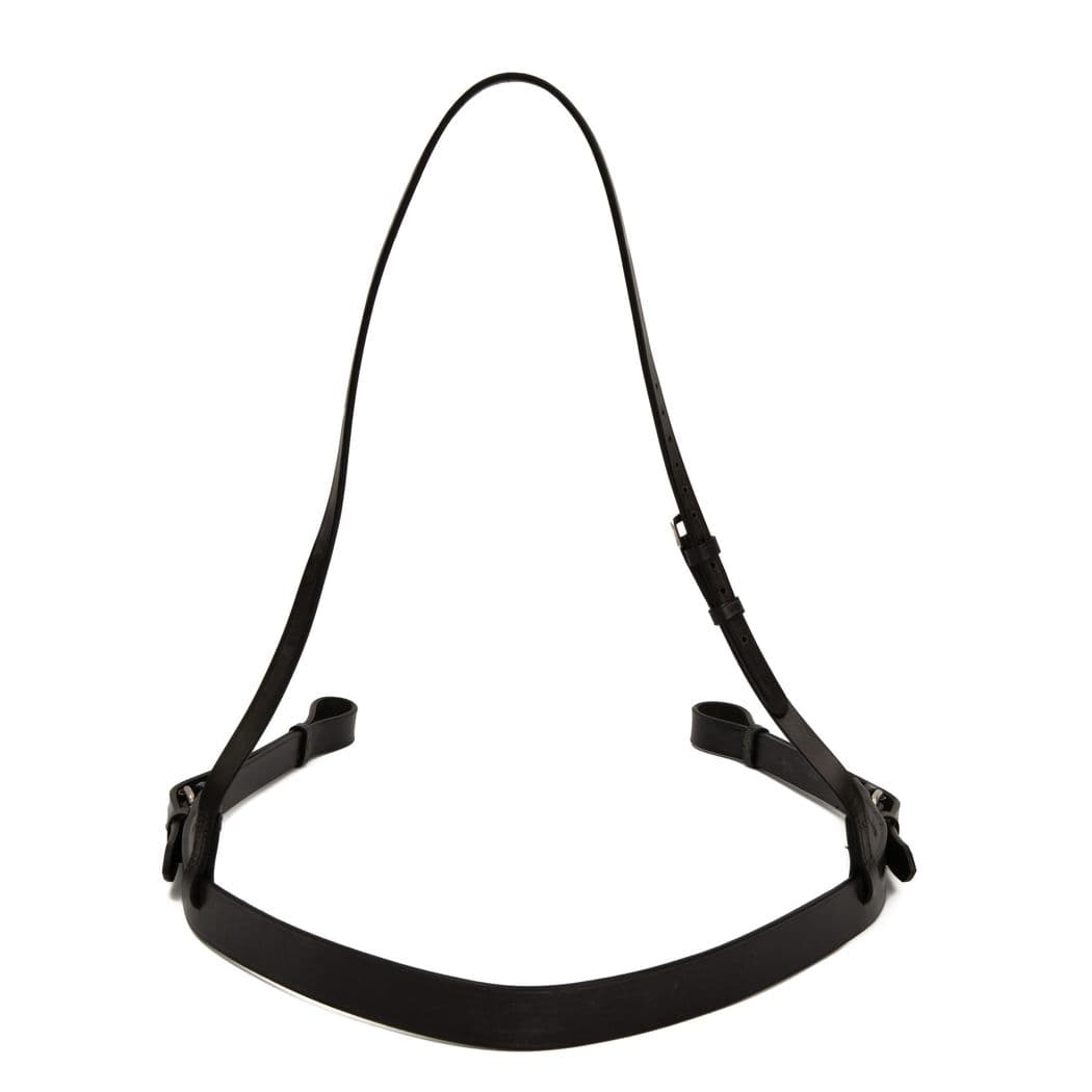 Breastplate side buckles in Black Leather