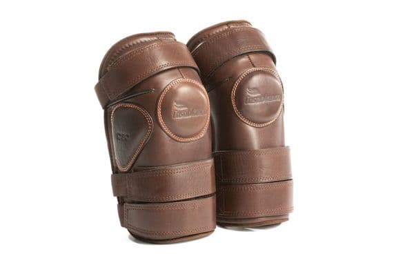 Casablanca Kneepads Brown - Triple Strap Large Adult