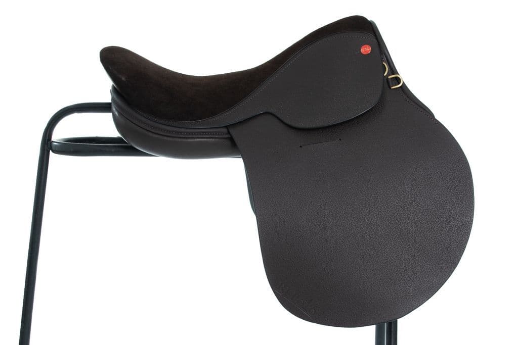 Handmade English Leather and Suede seat Polo Saddle in 18 Inch