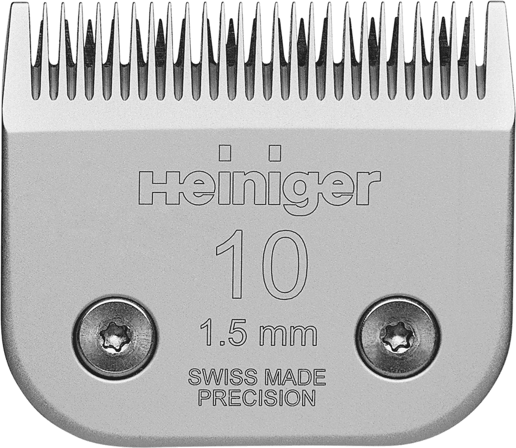 Heiniger Snap-On #10 (1.5mm) Red Line Clipper Blade