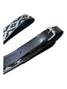 Leather and Nylon Web Overgirth - Black (SALE Was £49, Now £25)