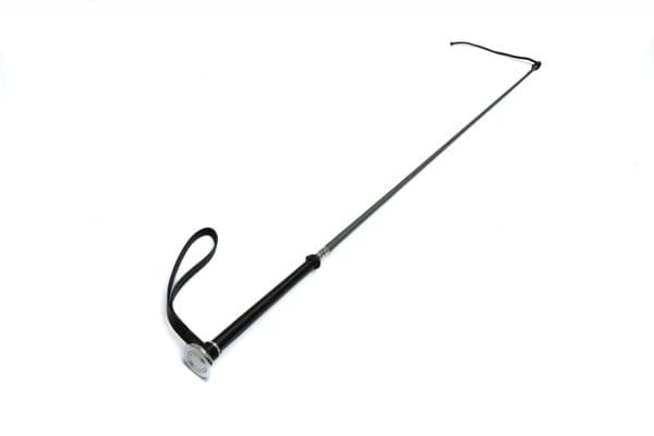 Leather handled Whip in Grey