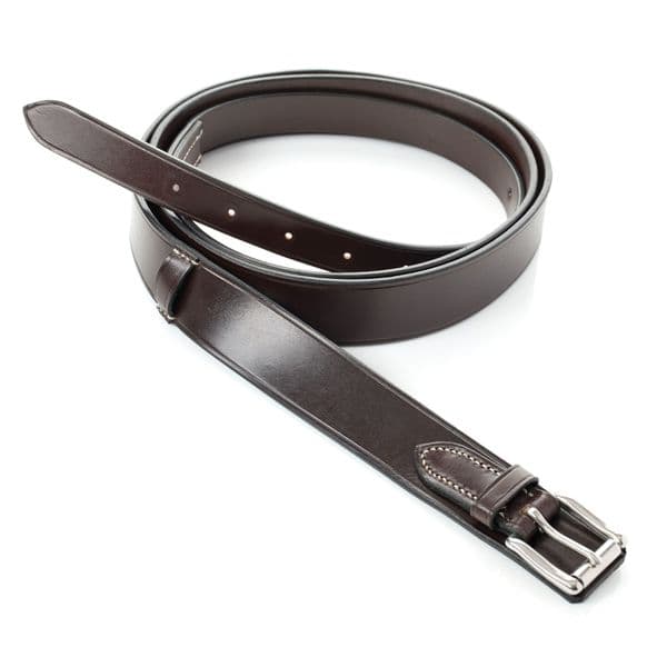 Leather Overgirth - Dark Havana Brown