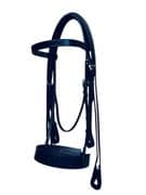 Pelham Bridle in Black Leather