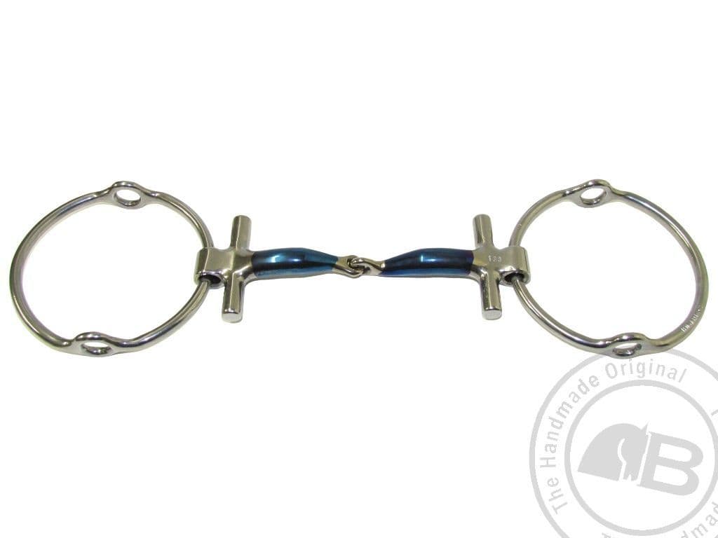 Polo Snaffle T Bar Big Ring Gag - excluding cheek pieces - (Item009)