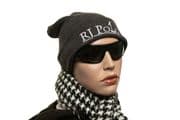RJ Polo Fold Up Beanie - Dark Grey