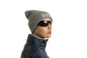 RJ Polo Fold Up Beanie - Light Grey