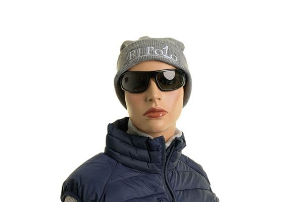 RJ Polo Fold Up Beanie - Light Grey