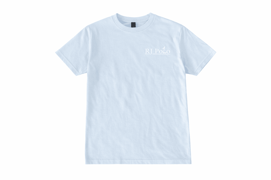 RJ Polo T Shirt in Baby Blue
