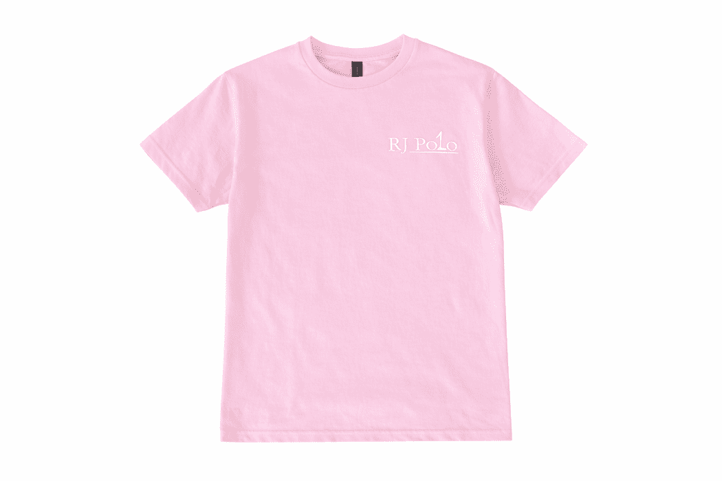 RJ Polo T Shirt in Baby Pink