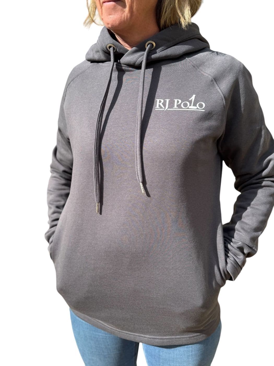 RJ Polo Unisex Charcoal Soft Hoodie