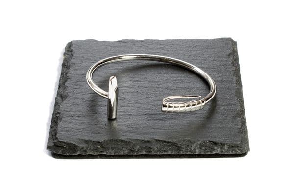 Silver Polo Mallet Bangle