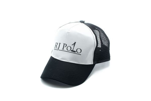 Trucker Cap with RJ Polo logo in Black