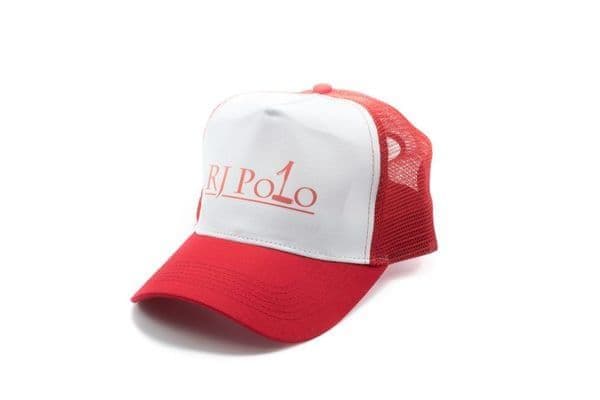 Trucker Cap with RJ Polo logo in Red