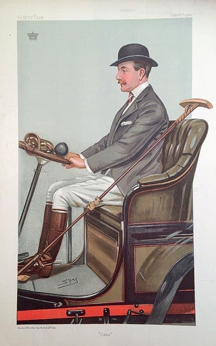 Vintage Polo Player Print. - "Cabs" (Earl of Shrewsbury & Talbot)