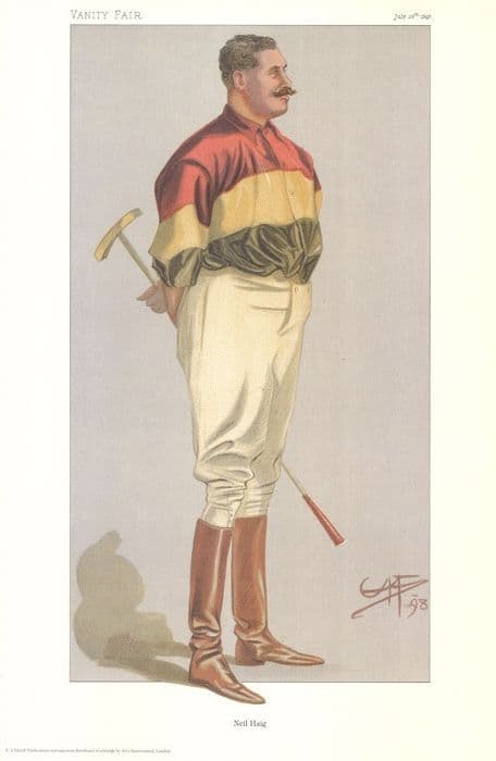 Vintage Polo Player Print. - "I Say" (Mr Neil Haigh)