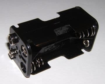 4x AA Battery Box With Press Studs Pack of 1