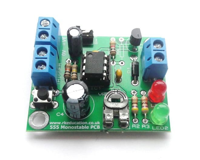 555 Monostable Timer Project Self Build Kit