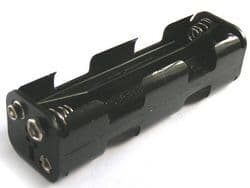 8x AA Long Battery Box With Press Studs Pack of 2