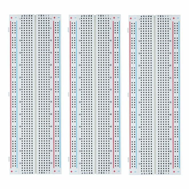 Breadboard for Prototyping , White, 830 Tie Points