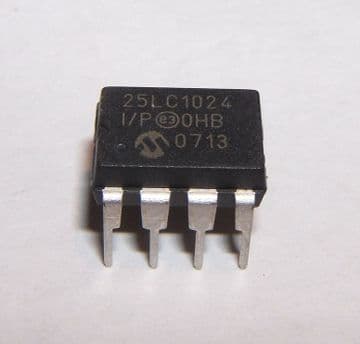 MICROCHIP - 25AA1024-I/P - IC, EEPROM, SERIAL, 1024K