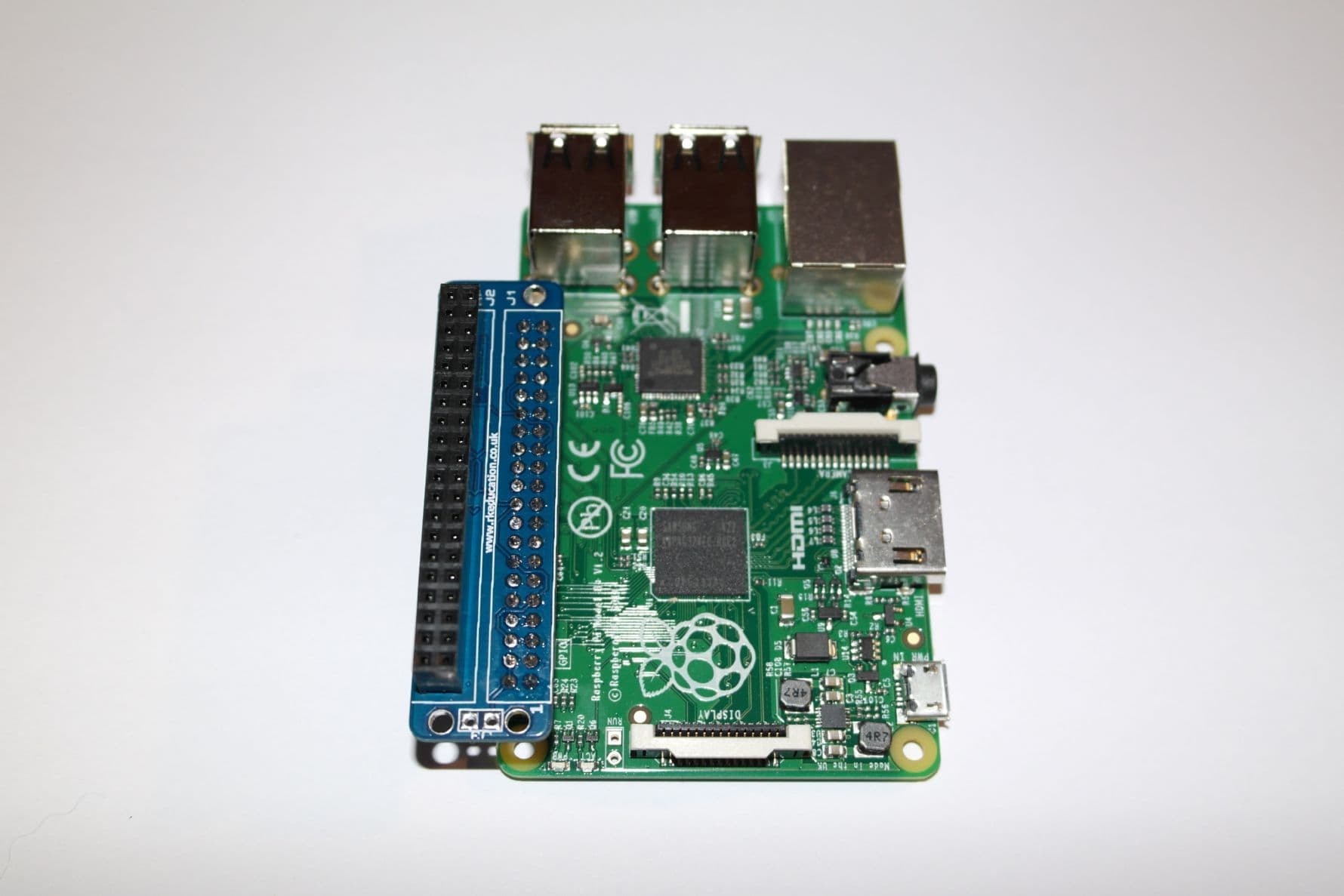 GPIO Breakout Header for use with Raspberry PI B Self Build Kit