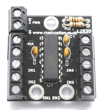 L293D H-Bridge Motor Driver PCB Self Build Kit