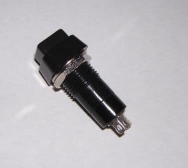 Large Square Button Push Switches - Non Latch Black - Pack of 1