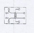 Miniature PCB DPDT Power Relay 6VDC Coil 5A Pack of 1