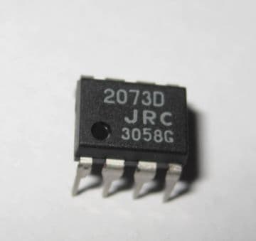 NJM2073D 2w + 2w Stereo Amplifier 8 pin DIP Pack of 1