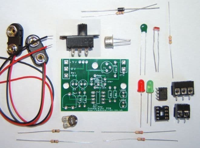 Op Amp Comparator Project Self Build Kit