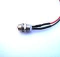 Pre Wired LEDs 5mm Clear with Metal Holder 5V-12V Various Colours