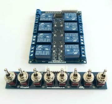 Relay Control System - ON OFF Toggles - Constructed