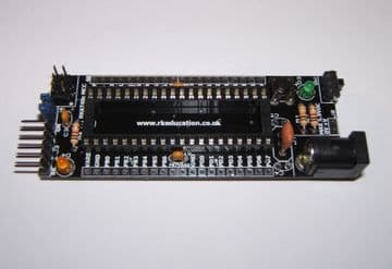 RKAT40c mcc Compact Project PCB for 40 pin ATMEL and Sanguino - Self Build Kit