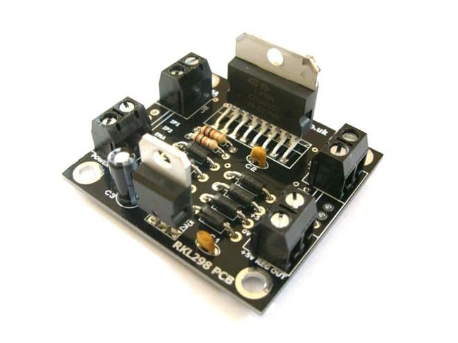 RKL298 L298 H-Bridge Motor Drive Project PCB Self Build Kit