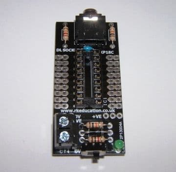 RKP18c Compact Project PCB for 18 pin PIC,PICAXE and Genie Self Build Kit