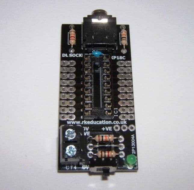 RKP18c Compact Project PCB for 18 pin PIC,PICAXE and Genie Self Build Kit