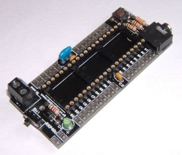 RKP40c Compact Project PCB for 40 pin PIC,PICAXE and Genie Self Build Kit