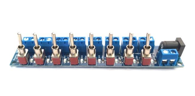 RKpdu2 SMT Power Distribution Unit for Model Railway - Constructed