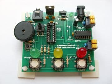 RKPMotorControl Project PCB with L293D for 18 pin PIC, PICAXE and Genie Self Build Kit