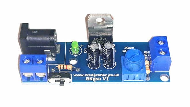RkPSU v1 Single Output PSU for Model Railways - Self Build Kit