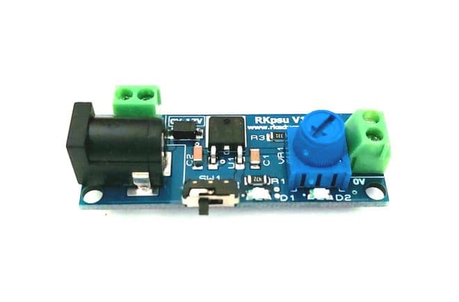RkPSU v1 SMT Single Output PSU for Model Railways - Built