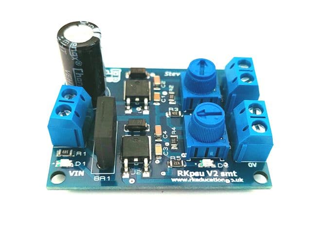 RkPSU v2 SMT Dual Output PSU for Model Railways - Built