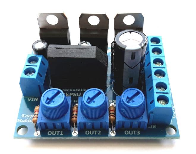 RkPSU v3 Triple Output PSU for Model Railways - Self Build Kit