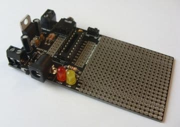RKPT20 Prototype Project PCB for 20 pin PIC, PICAXE and Genie Self Build Kit