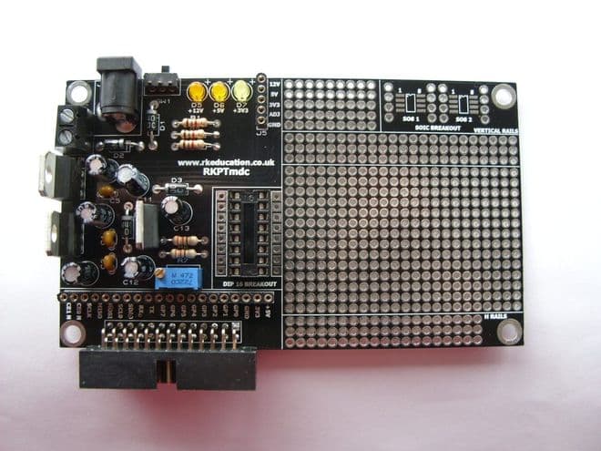 RKPTmdc Prototype PCB for Raspberry PI Self Build Kit