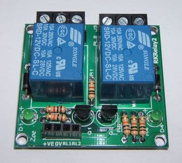 RKRelay2 Relay Module - Great for Atmel, Arduino & Raspberry PI - Self Build Kit