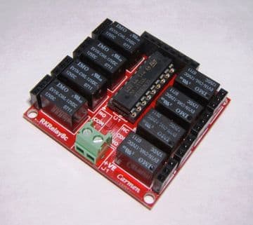 RKRelay8c Ultra Compact Relay Module - Great for Atmel, Arduino & Raspberry PI - Self Build Kit