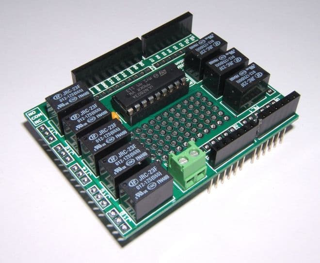 RKRelayShield Relay Module - Great for Atmel, Arduino & Raspberry PI - Self Build Kit