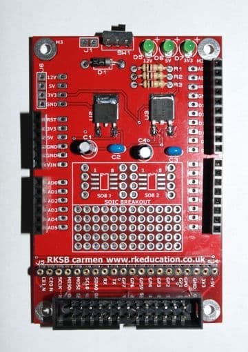 RKSB Carmen Shield Base Project Board for Raspberry PI & Atmel